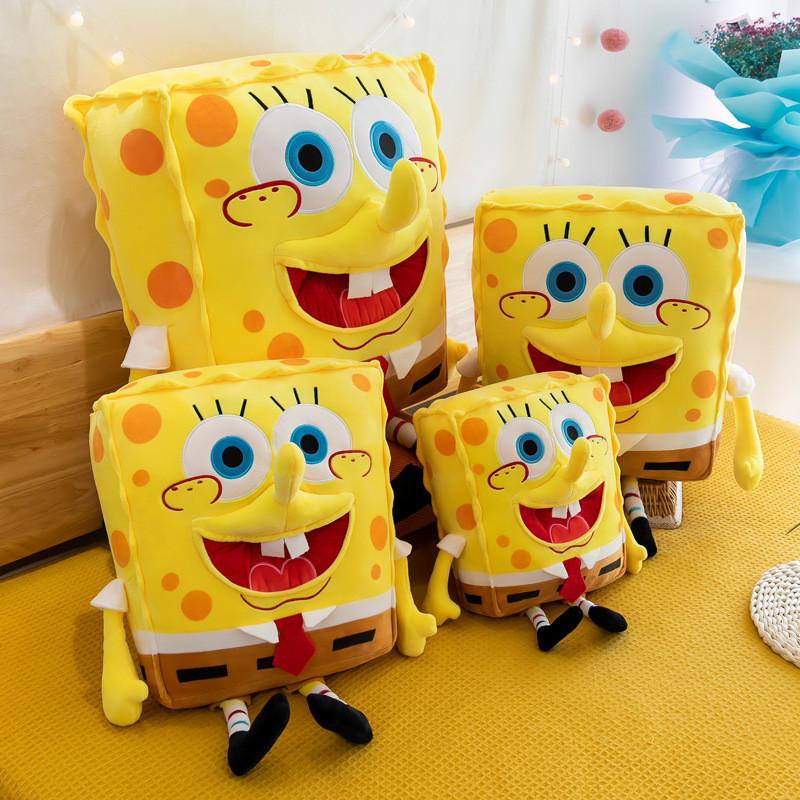 Squarepants Spongebob Cartoon Character Plush Stuffed Toy Gift Decoration Yellow
