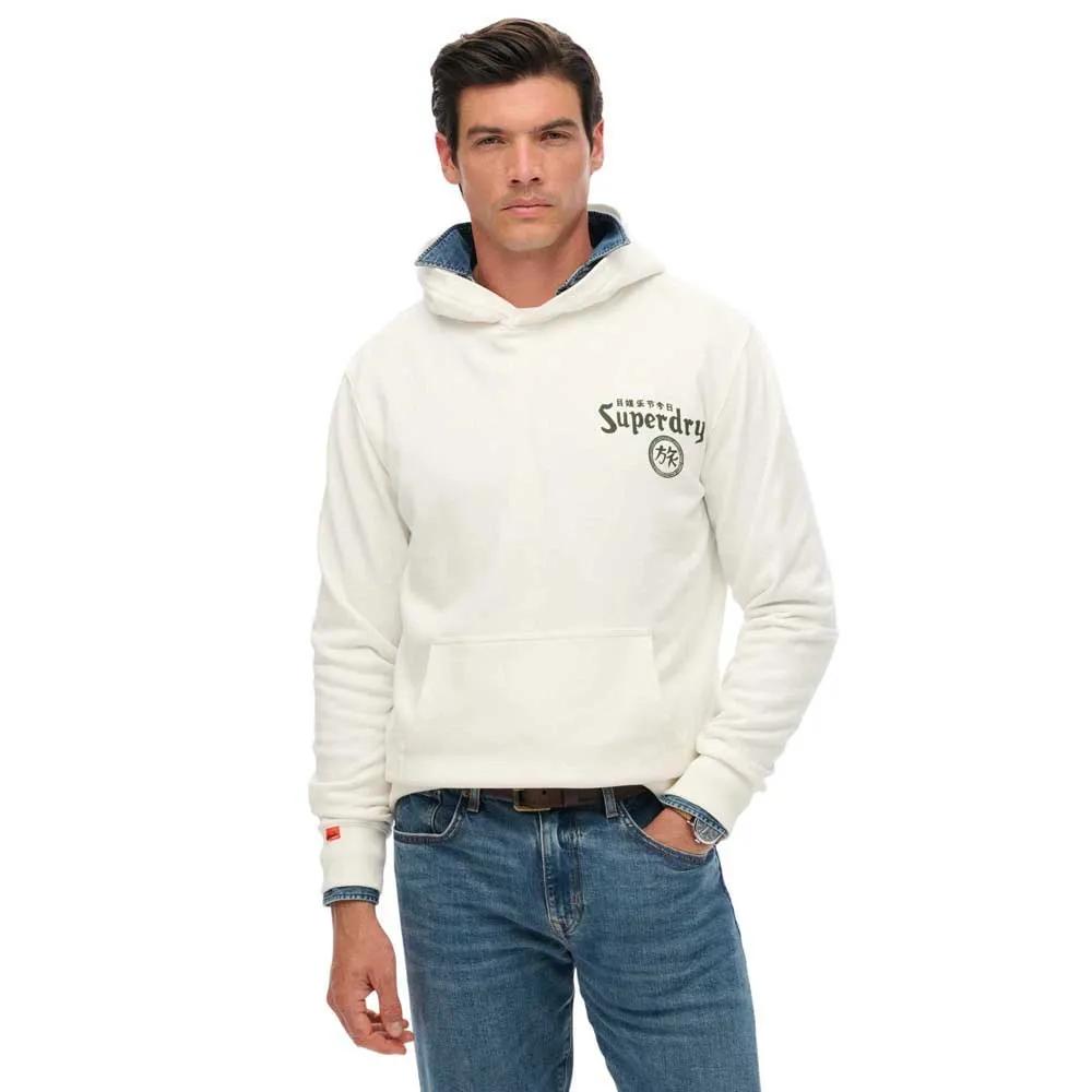 Superdry Толстовка с капюшоном Tokyo Narrative Loose Fit EU XL