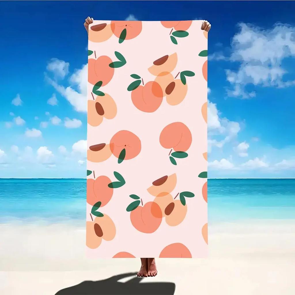 Print Beach Towel Portable Quick Fast Dry Sand Outdoor Travel Swim Blanket Floral Print Mat Personalization Stripes Towel