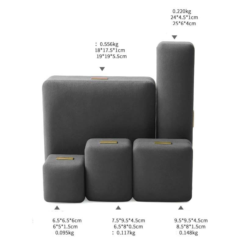 Yantong Luxury PU Leather Jewelry Box Premium Ring Case Velvet Insert Necklace Bracelet Storage Organizer Gift Packaging Custom