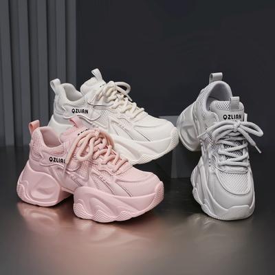 Weiße Turnschuhe Frauen Plattform Schuhe für Frau Schuhe mode Casual Trainer Damen Chunky Turnschuhe zapatos de mujer