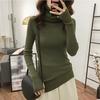Autumn and Winter Large Code Women's High Neck Sweater Slim Thickening Head Long-sleeved Bottoming Knitwear
