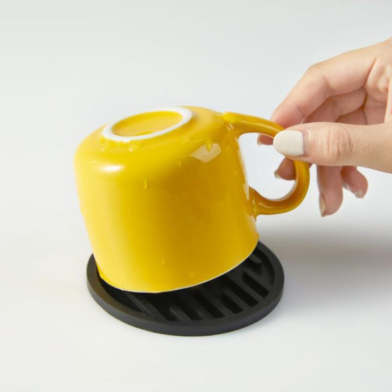 Tassenuntersetzer aus lebensmittelechtem Silikon, Silikon-Untersetzer, Tassenunterlage, Rutschfeste Isolierunterlage, Tassenmatte, Getränkehalter, Küchenzubehör für Zuhause