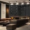 3D Mirror Stickers Diamonds Triangle Wall Art Decals Self-adhesive Mirror Sticker for TV Background Living Room Home Decor