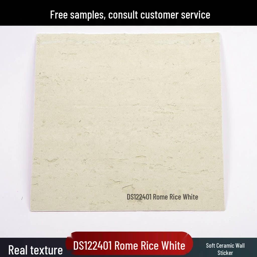 Weiche Keramik Flexible Travertin 3D Wandaufkleber, Biegsame PU Stein Haut für Außenwände