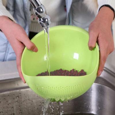1PC-Rice Sieve Colander Sieve Rice Washing Filter Strainer Basket Kitchen Tools Food Beans Sieve Fruit Bowl Drainer