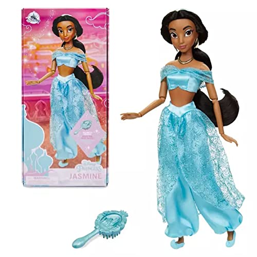 Disney Jasmine Classic Doll 2021 with Hairbrush Accessory [Parallel Import] Aladdin and the Magic Lamp Jasmine Classic Doll – Aladdin – 11 1/2 inches