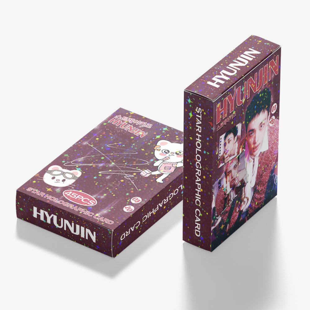 Strsykids 45Pcs Lomo Card Skzoo Peripheral Collection Card Hyunjin Flash Card Huang Xuanchen Collection Card Photo Card