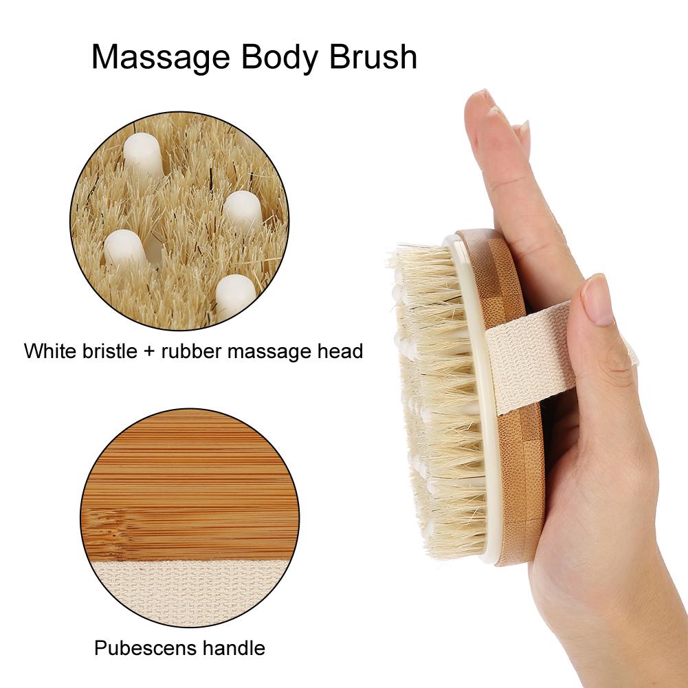 Körpermassagebürste Baden Duschen Entfernung abgestorbener Haut Entgiftung Waschen Schrubber