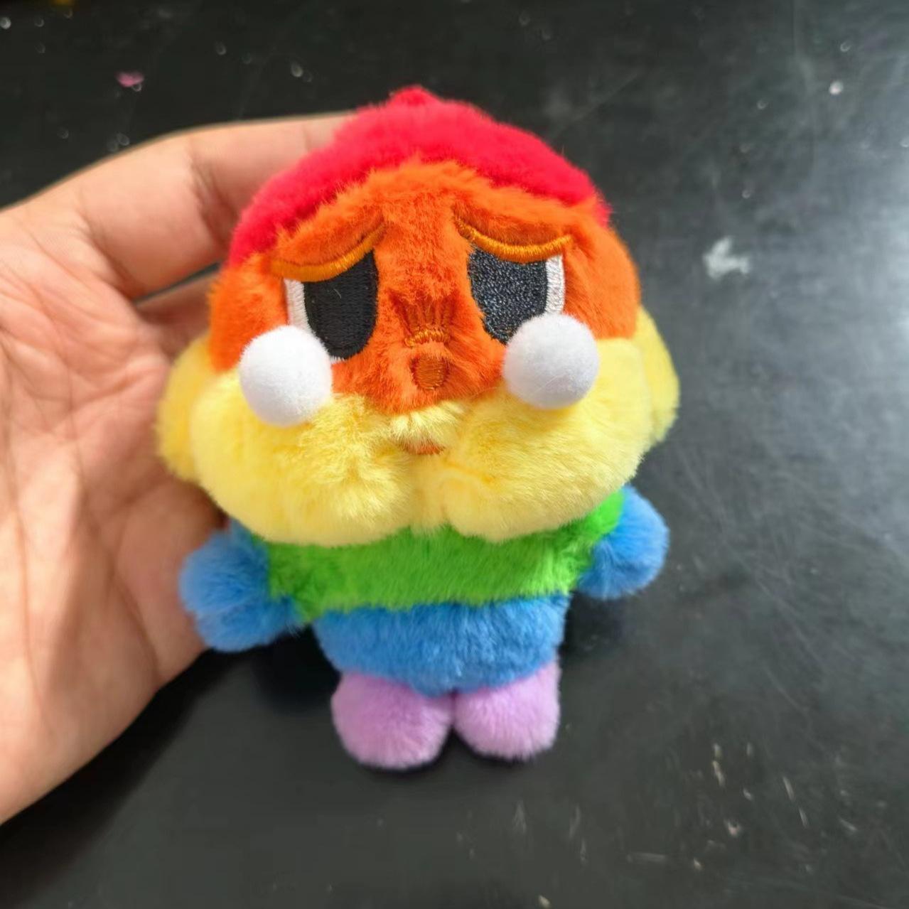 

Плачущий малыш Радуга Кукла Суперкрошки Шерстяная кукла Подвеска 12cm разноцветный