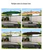 Park Double-Head Sunshade: Large Outdoor Patio, Beach & Street Umbrella with Three-Head Design for Balcony & Terrace