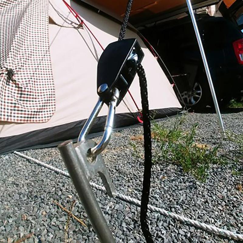 1/8 2M Adjustable 8Inch Lanyard Hanging For Tent Fan Grow Plant Lamp Pulley Ropes Pulley Lifting Pulley Hook