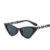 2022 Trendy Women's Metal Chain Triangle Sunglasses