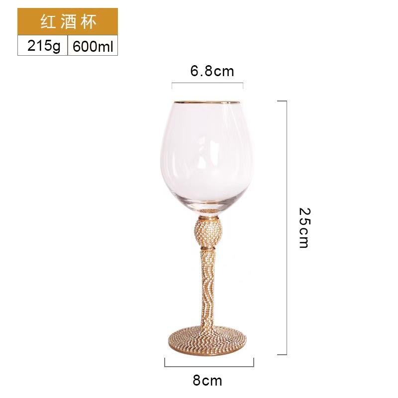 Crystal Goblet Champagne Glass Cup Creative Red Wine Sparkling Sweet Wine Glass Wedding Party Bar Home Drink Glass