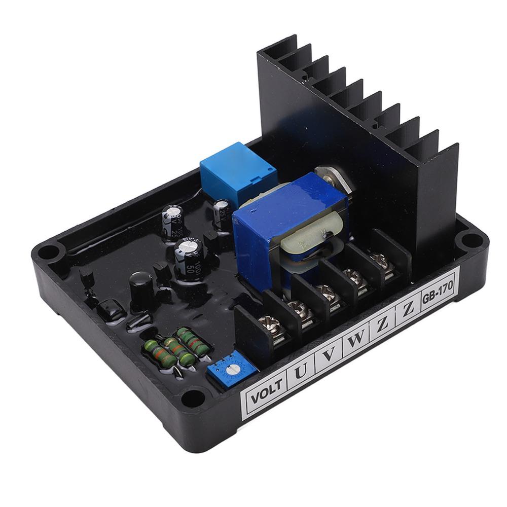 GB 170 AVR Automatic Voltage Regulator 3 Phase 220/380/400VAC Brushed Voltage Regulator Low RPM Protection