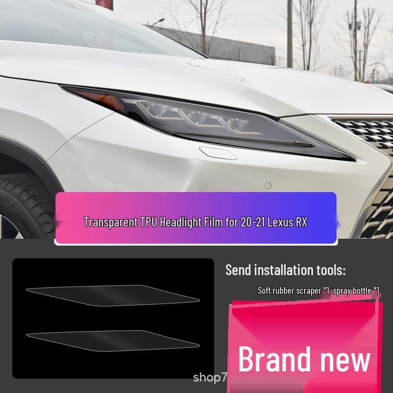 Transparent Smoked Protective Headlight Film for Lexus CT200, ES, RX, UX, IS, NX, LX