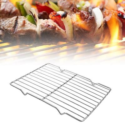 Stainless Steel Cooling Rack Oven Dishwasher Safe Baking Roasting Barbecue Grilling Net Rack Rectangle Steel Wire Cookie Rack Kitchen Gadgets