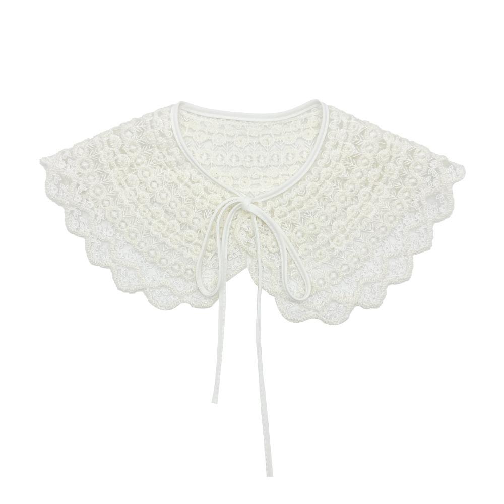 

Белая съемная рубашка, платье с вышивкой из органзы, блузка, декор, новый знак отличия на воротнике