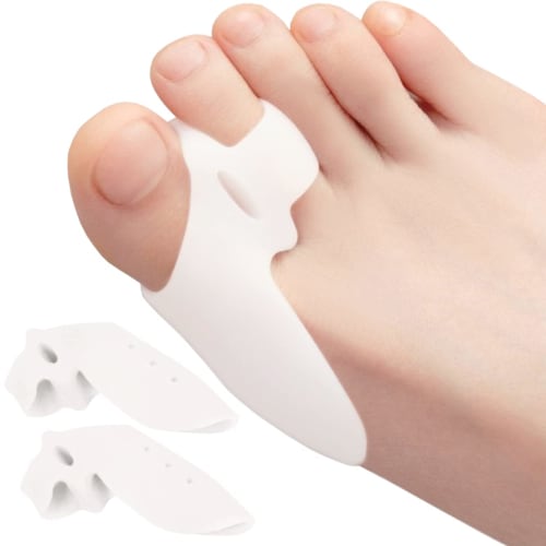 

Doctor-approved: Thumb Supporter for Curved Thumb, Straightening, and Adjustment, 2 Colors, White x 1 Pair, Ultra Silicone Pads, Helcynas, White x 1 P