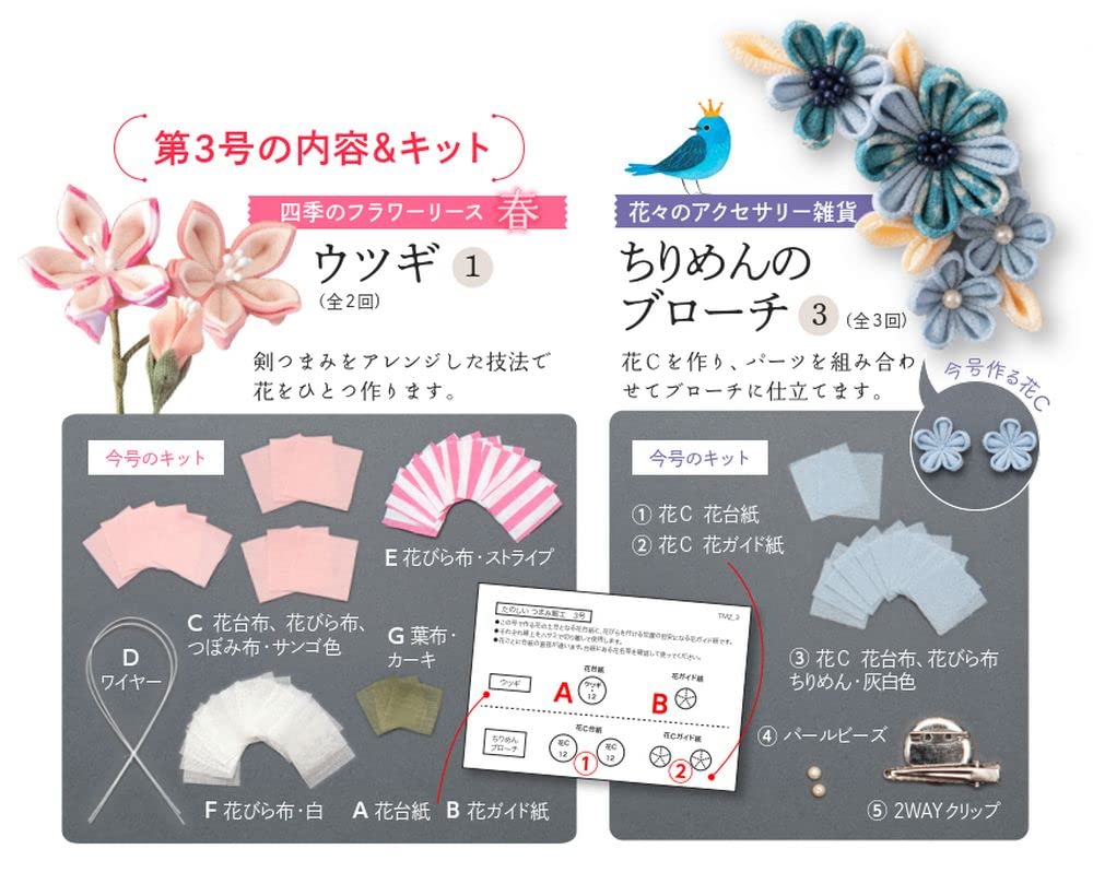 Fun Tsumami Zaiku 3 No. [Encyclopedia] (with kit)