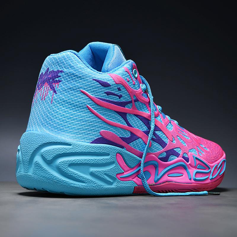 Amazon Xiyin mandarin duck basketball shoes men's and women's combat boots high-top student adult sports shoes cement floor sneakers