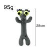 New Year Dancing Black Dragon Plush Toy with Gray Big Eyes