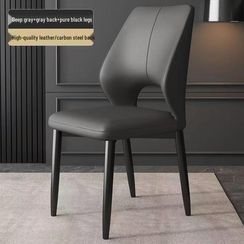 Nordic Luxury Modern Dining Chair - Hollow Back, Light Elegant Design for Home or Restaurant