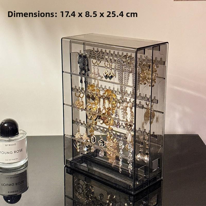 Acrylic Transparent Jewelry Box Vertical High Capacity Drawer Organizers Necklace Bracelet Storage Portable Storage Boxes Gifts