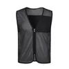 Adults Volunteer Vest Waiter Bartender Work Uniform Event Activity Sleeveless Jacket Supermarket Zipper
