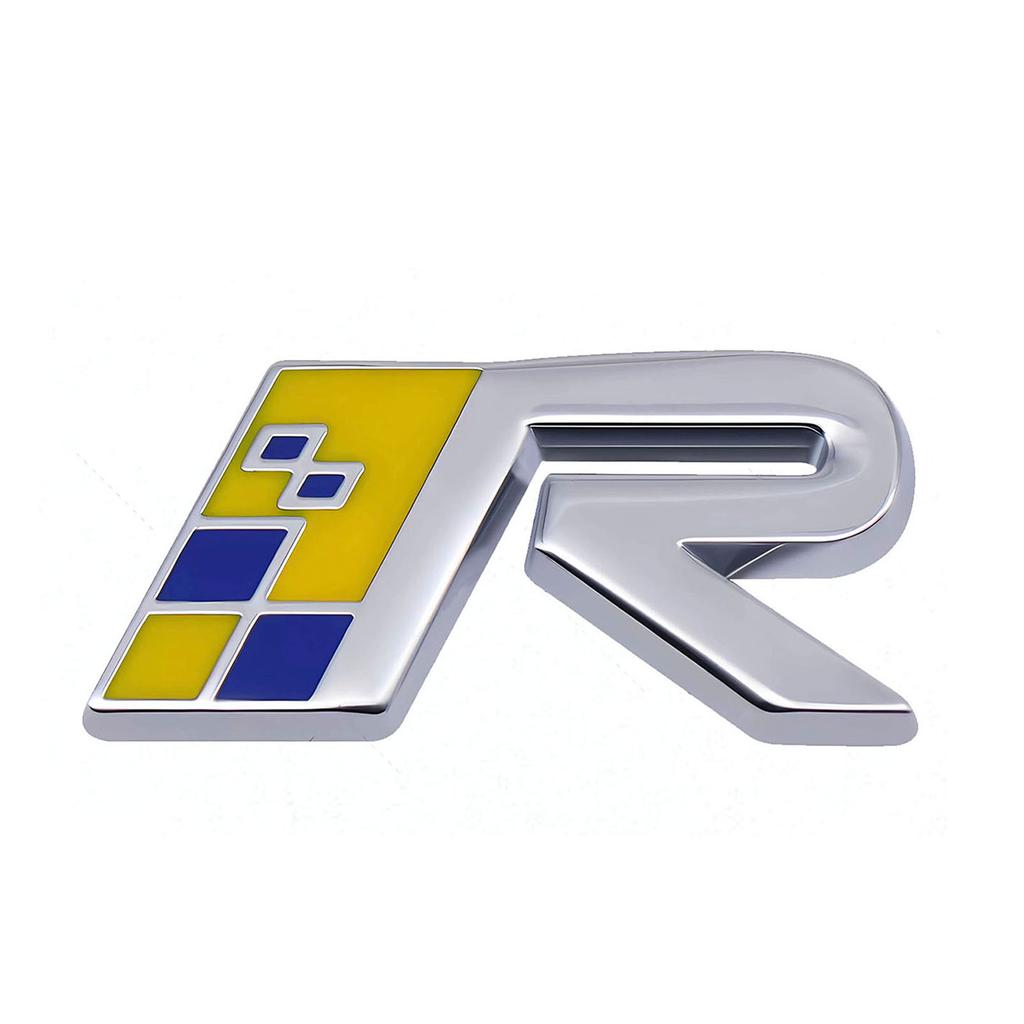 3D Metal Chrome R Design AWD Emblem Sweden Flag Moose Deer Rear Trunk Fender Side Badge Sticker For V40 XC60 XC90 C30 V60