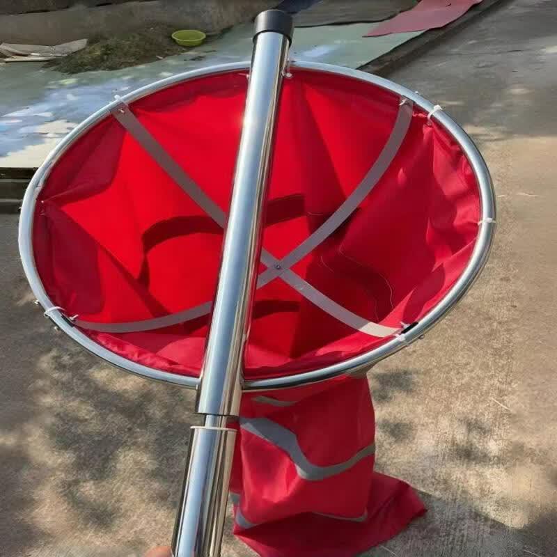 Outdoor Windsock Pole & Reflective Wind Indicator Kit