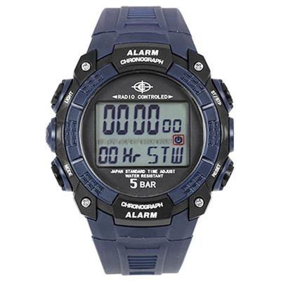 J-AXIS უნისექსი WRC17-BL (CYBEAT ციფრული რადიო Watch Sun Flame) მრგვალი საათი ციფრული