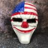 Хэллоуин PAYDAY 2 Старик Рыжий Клоун Маска - Ужасающий Реквизит с Национальным Флагом