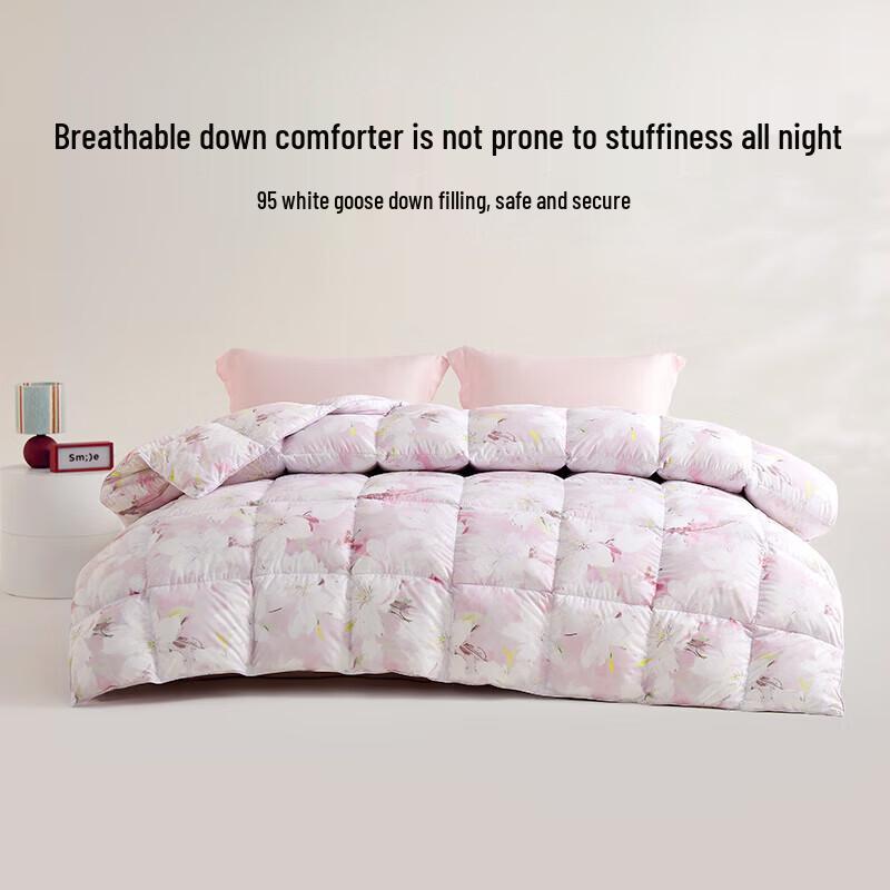 BEYOND Class A Antibacterial 95% White Goose Down Winter Comforter