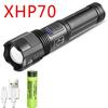 Powerful 4 Core LED Flashlight Zoomable Aluminum Alloy XHP70.2 XHP50.2 Tactical Torch Usb Rechargeable Use 18650 Battery