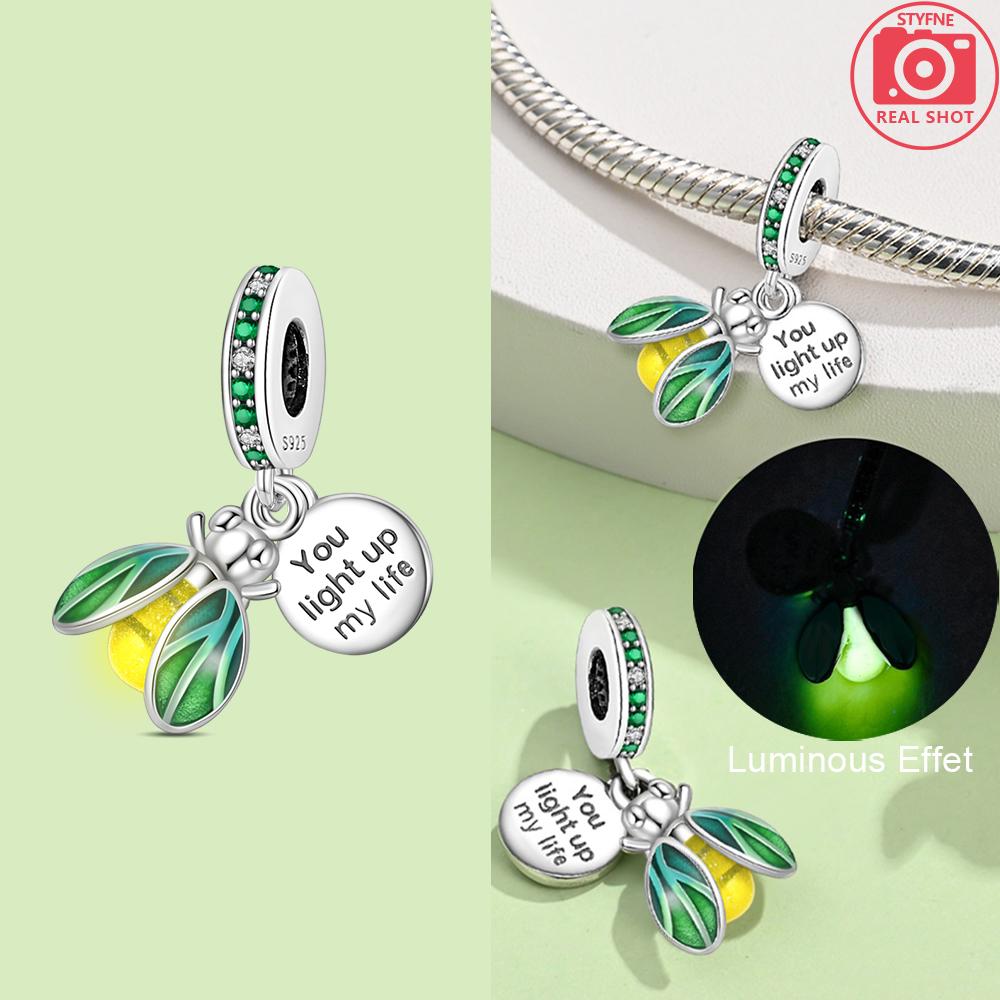 Exquisite Animal Firefly Blue Bow Dolphin Beads Fit Bracelet Charms Copper Original Jewelry Making Women Anniversary Gifts