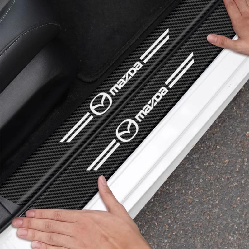 Car Door Sill Threshold Anti Scratch Protector Stickers For Mazda 3 6 CX5 2 CX3 CX9 MX5 RX8 Axela Demio Atenza MS GJI GH BK MP 5