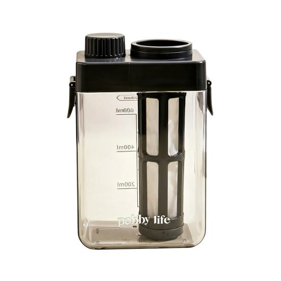 Cold Brew Coffee Maker With Filter Airtight Lid Clear Plastic Cold Brew Pitcher Jar Size#M