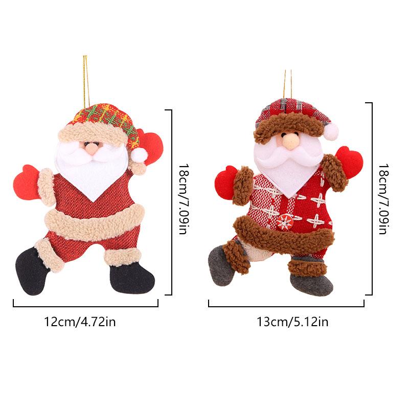 1 ks vánoční přívěsek Santa Claus dárek DIY veselé Vánoce taneční ozdoby hračky panenka závěsný šťastný nový rok látkový sněhulák
