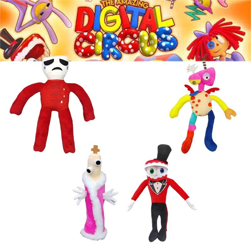 Der Erstaunliche Digitale Zirkus Plüschtier Niedliche Clownpuppe Kurzer Plüschstoff Pp-Baumwollfüllung 23-30cm