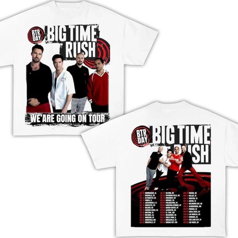 Big Time Rush Tour 2025 Shirt, Big Time Rush band Pop Music Fan shirt 2XL