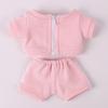 Niannyyhouse 20cm Doll Clothes Cotton Doll Clothes Sportswear Dress Up Jacket Pants Doll Baby Clothes for Stuffed Animals (pink)