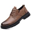 2025 Four-season Tooling Shoes Men's Business Leather Shoes Men's Casual Driving Shoes Soft-soled Shoes