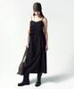 INSILENCE WOMEN Parachute Shirred Dress Black