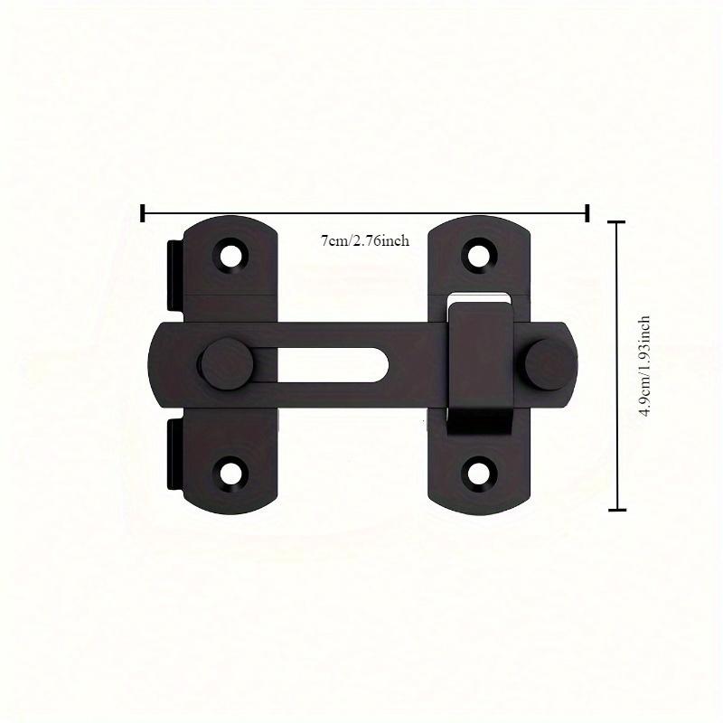 Metal Security Door Latch - Sturdy Heavy-Duty Lock for Barn & Sliding Doors, Anti-Theft Protection, Industrial Strength Hardware,