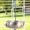 Splash-Proof Bird Food Holder Stainless Steel Vegetable Skewer Parrot Feeder  Pet Container