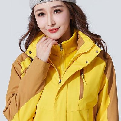 Men's & Women's Windproof 3-in-1 Detachable Winter Mountaineering Jacket - Plus Size, Warm & Thick