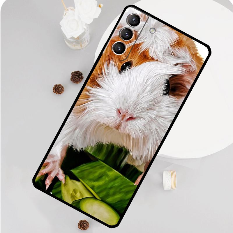 Cute Animals Guinea Pig Phone Case For Samsung Galaxy S23 Ultra S21 S20 FE S9 S10 Plus Note 10 20 S22 Ultra Funda