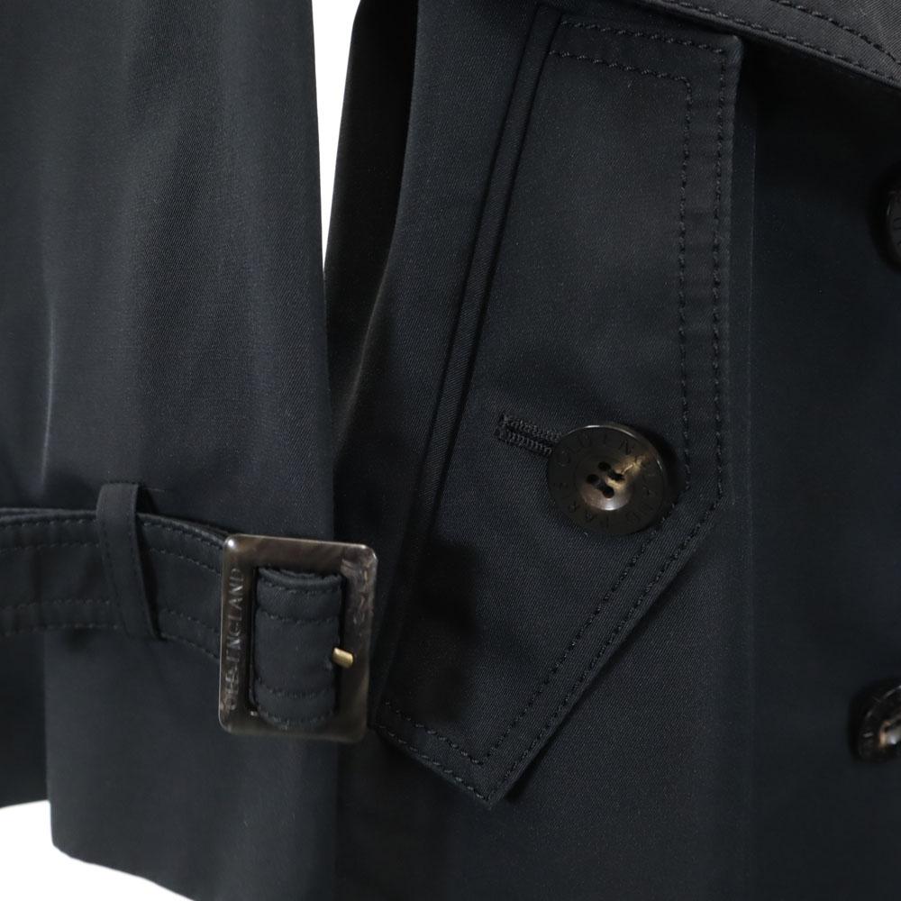 OLD ENGLAND Made In Japan with Liner Trench Coat 36 Black 2WAY Women Used