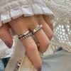 Adjustable Open Stunning Ring With Geometric Retro Themes For Womens Fashion Accessory